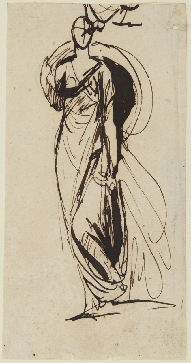 Studie k portrétu vikomtky Bulkeleyové od George Romney