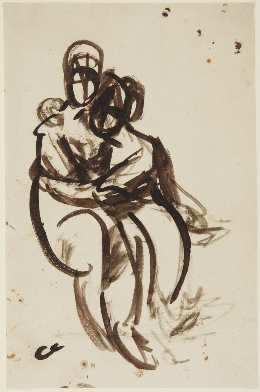 Studie k portrétu sester Milnerových od George Romney