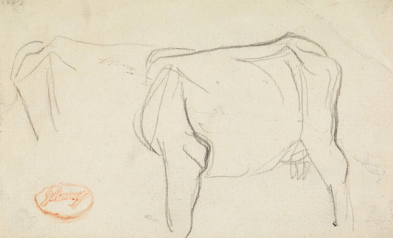 Studie krávy od George Romney