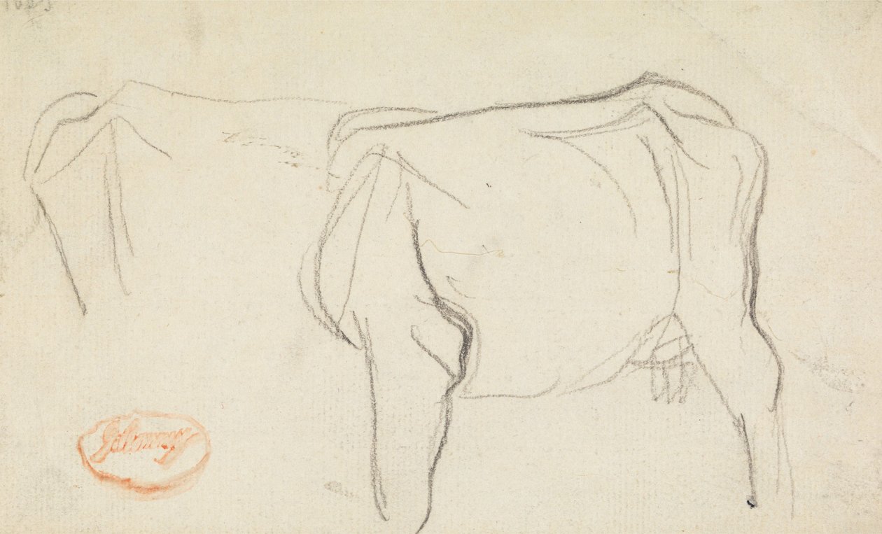 Studie krávy od George Romney