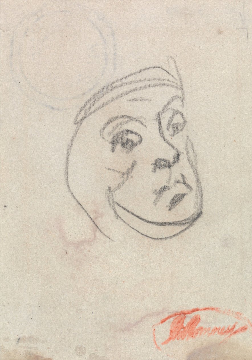 Studie hlavy od George Romney