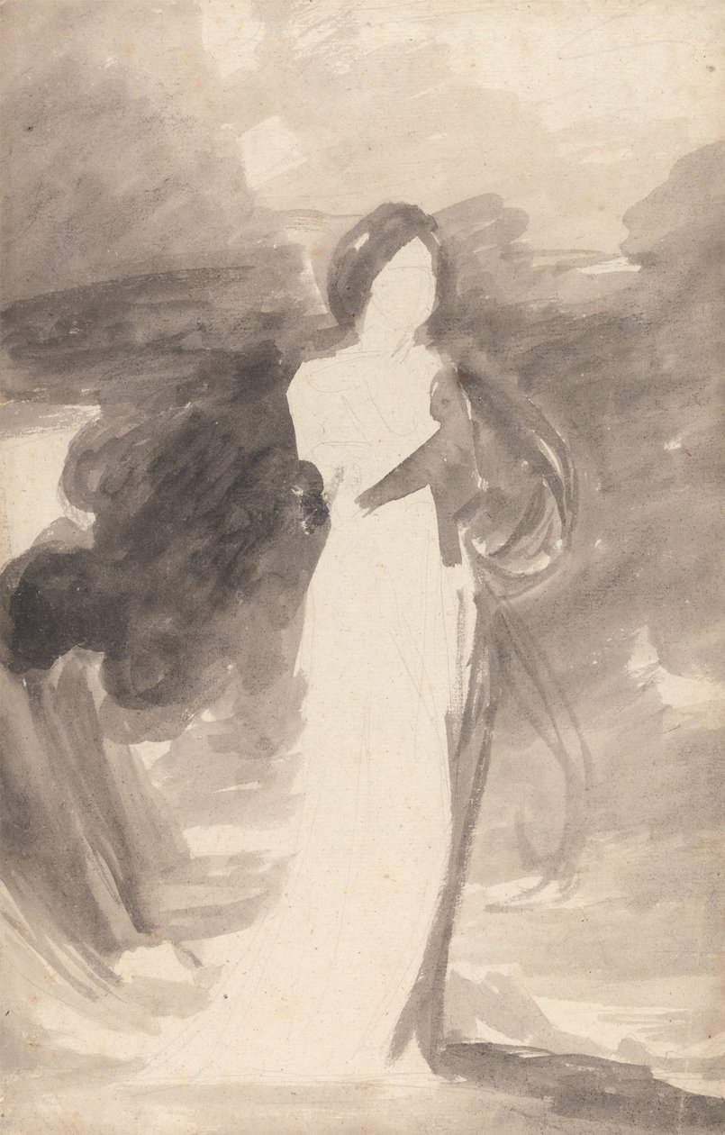 Studie stojící dámy od George Romney