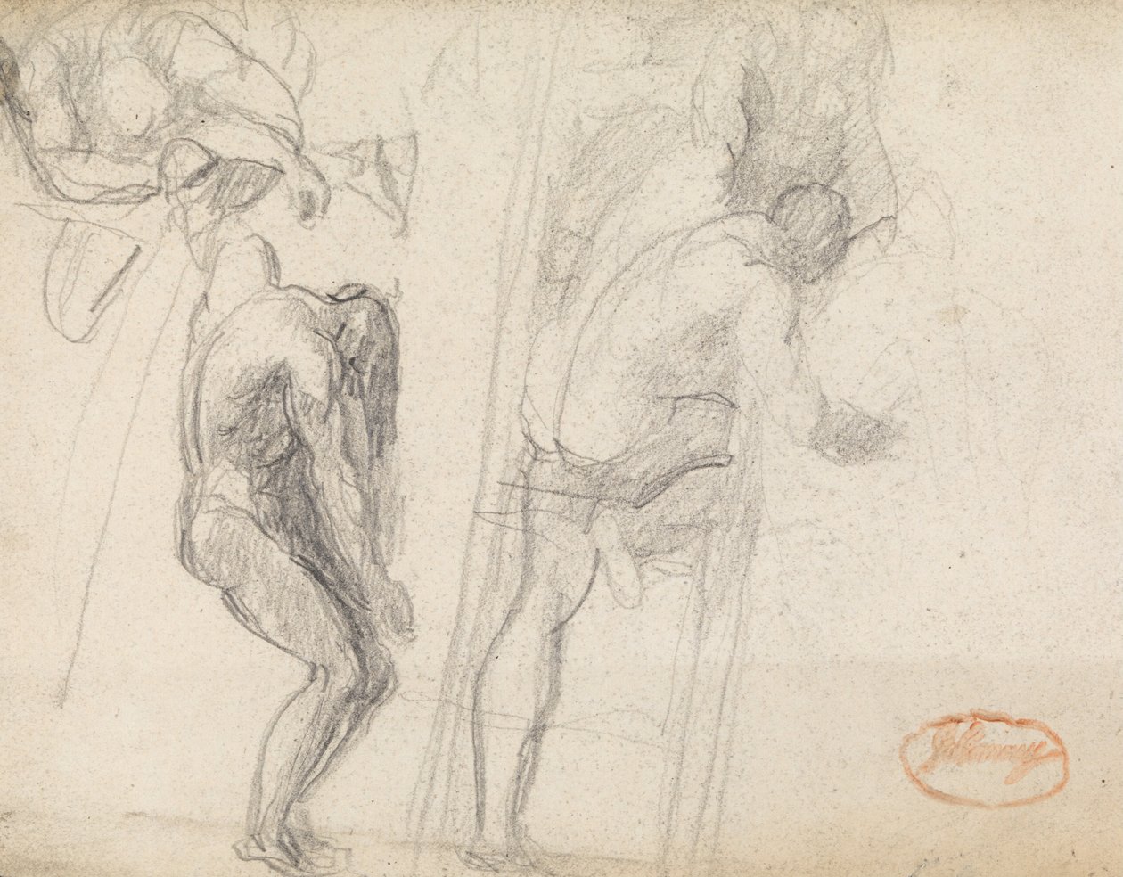 Studie mužské postavy od George Romney