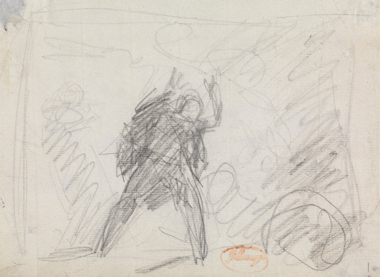 Studie stojící postavy od George Romney
