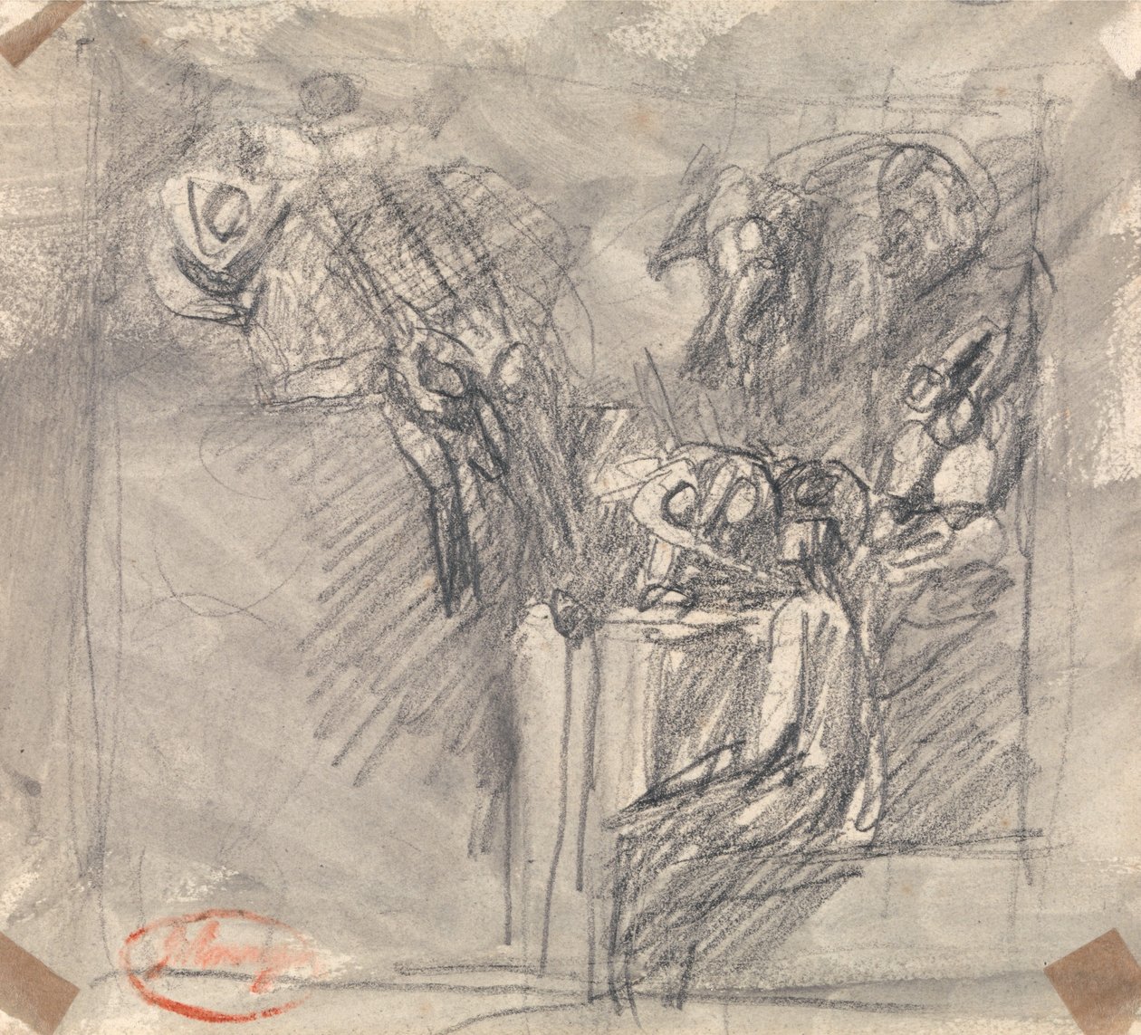 Pokoušení Krista od George Romney