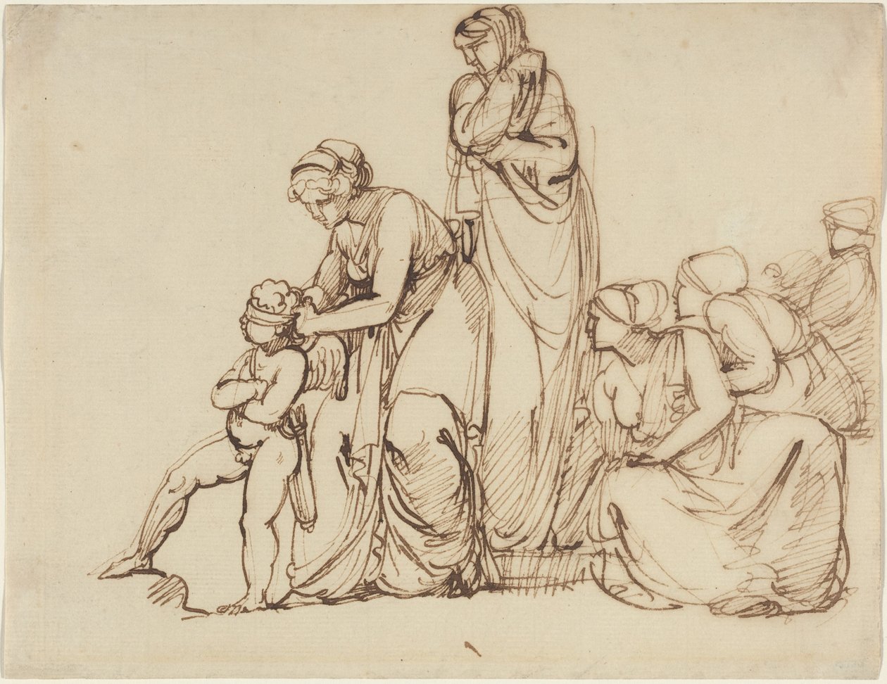 Zavázání očí Amurovi od George Romney