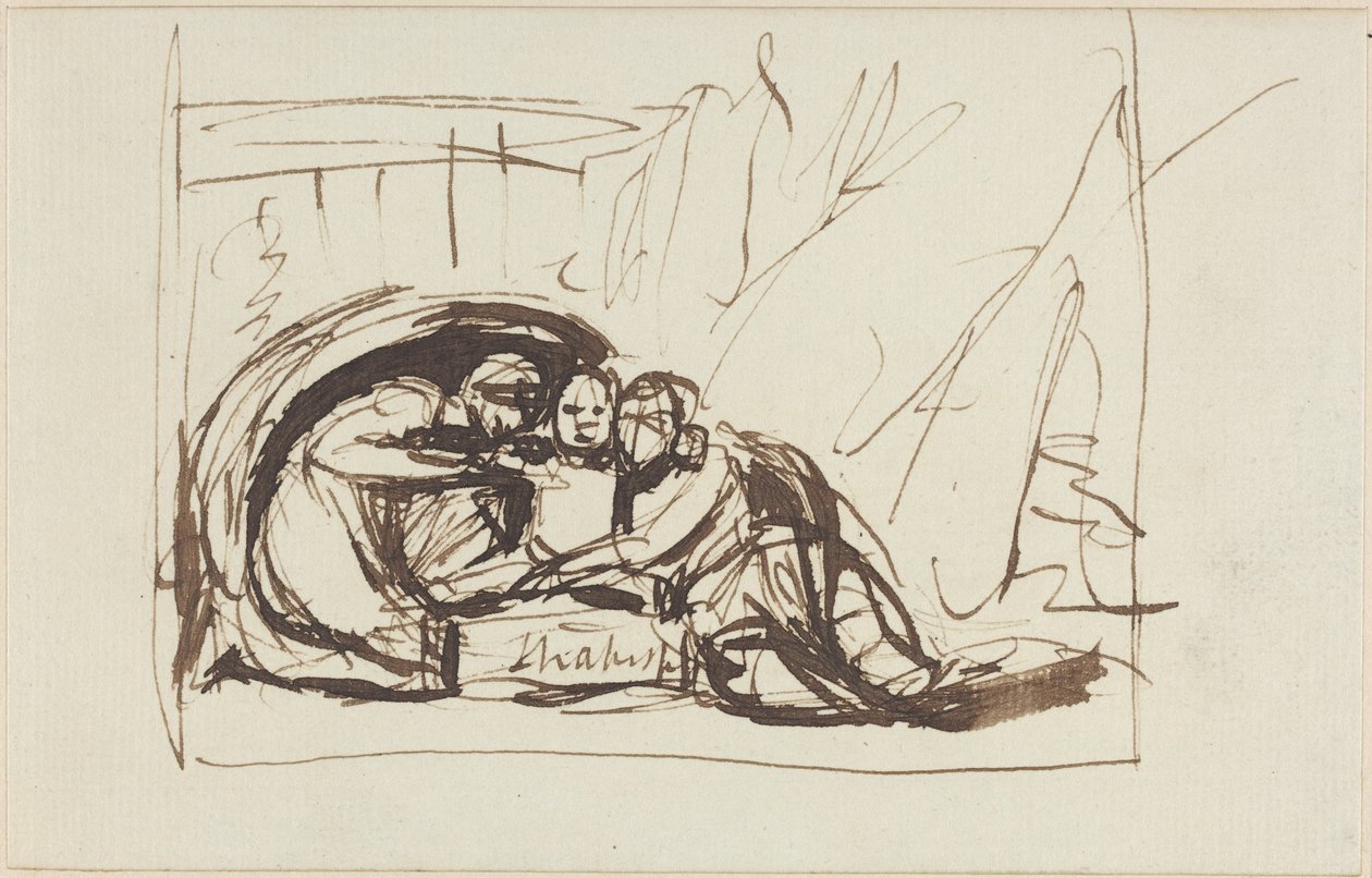 Dítě jménem Shakespeare, vychovávané komedií a tragédií od George Romney