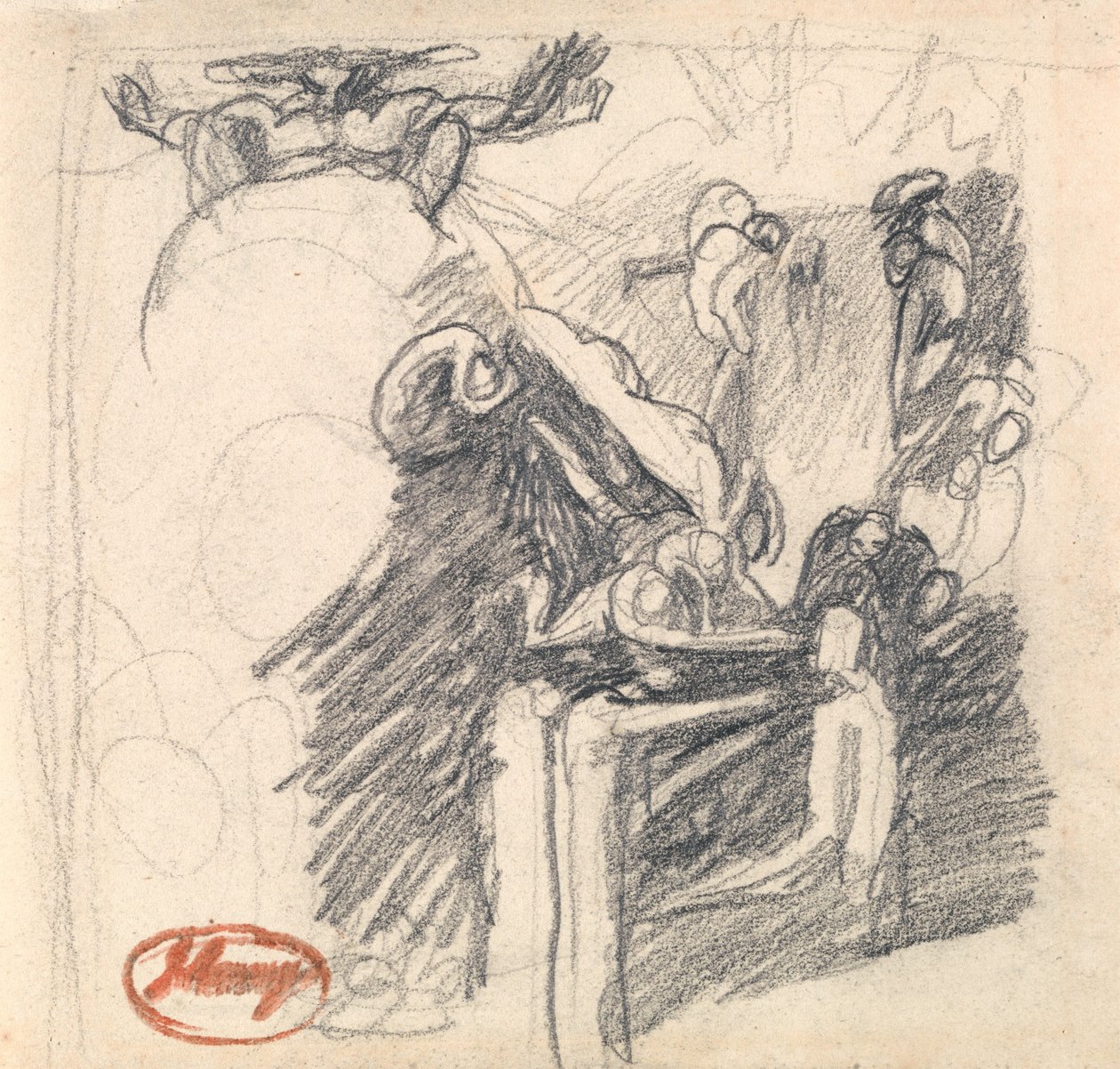Pokoušení Krista od George Romney