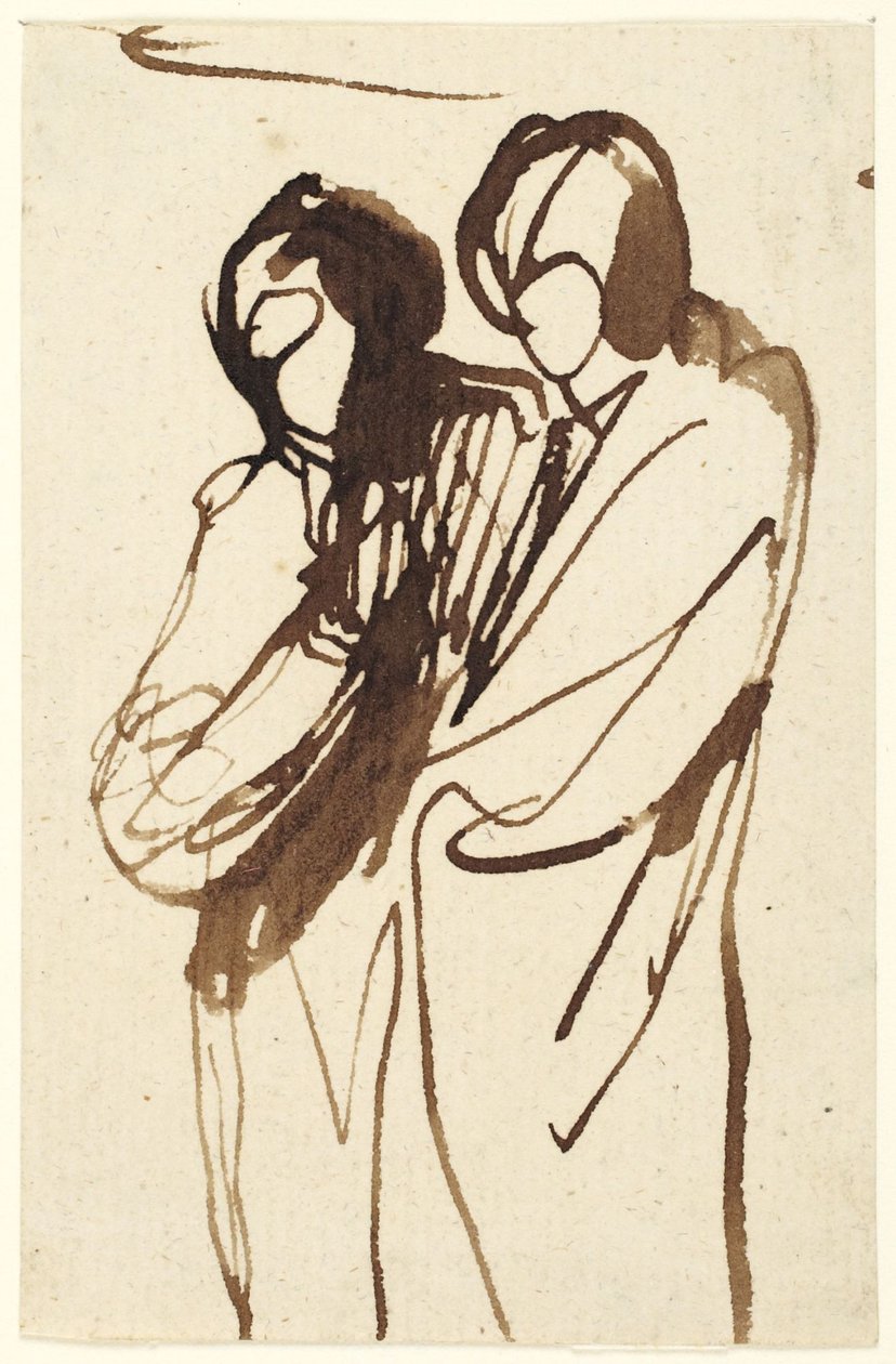 Dvě stojící postavy od George Romney