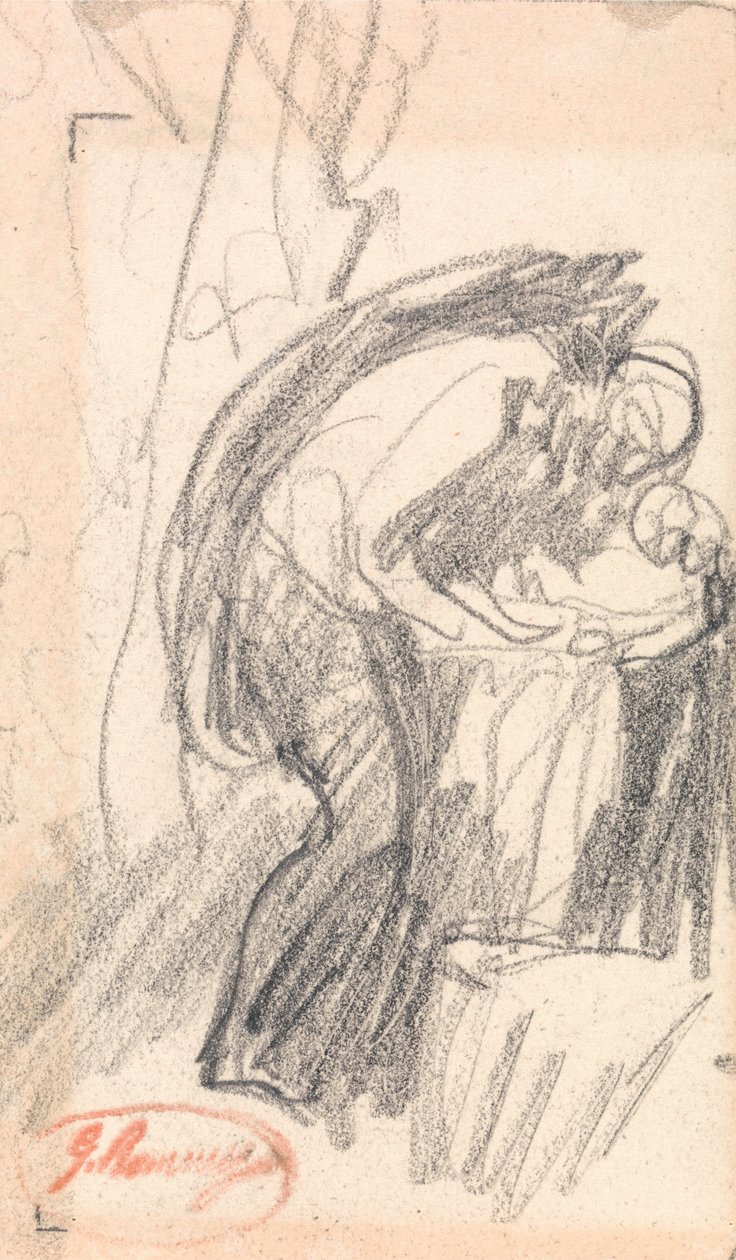 Neznámý subjekt: Muž s dítětem od George Romney