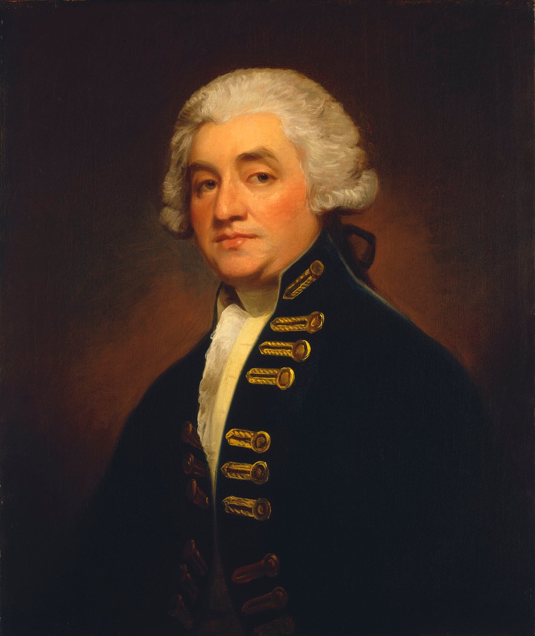 Viceadmirál sir Joshua Rowley (1734-1790) od George Romney