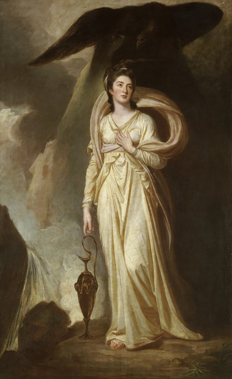 Vikomtesa Bukeleyová jako Hebe, asi 1775 (olej na plátně) od George Romney