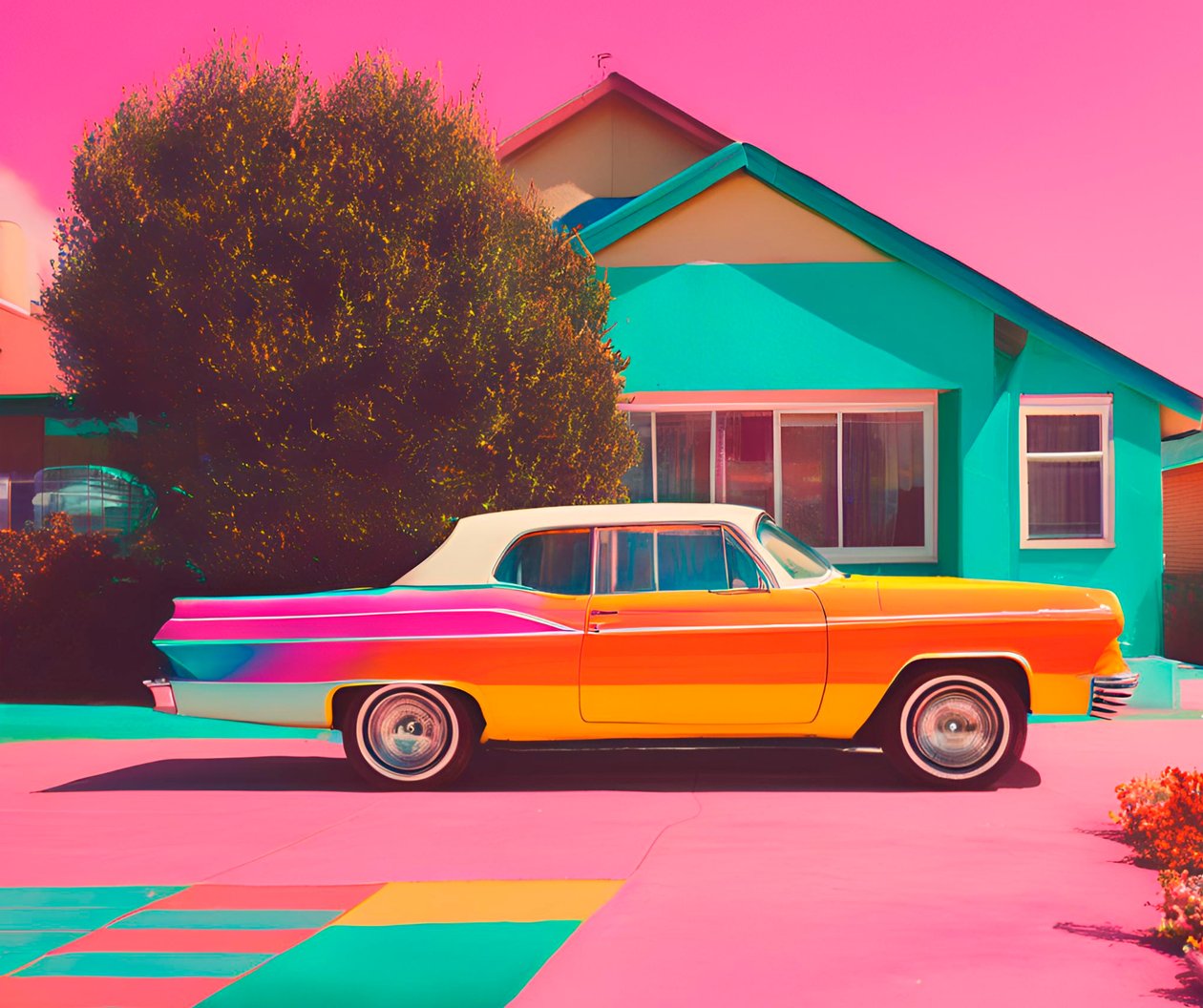 Technicolor Dreams, 21. století (malba) od George Rosaly