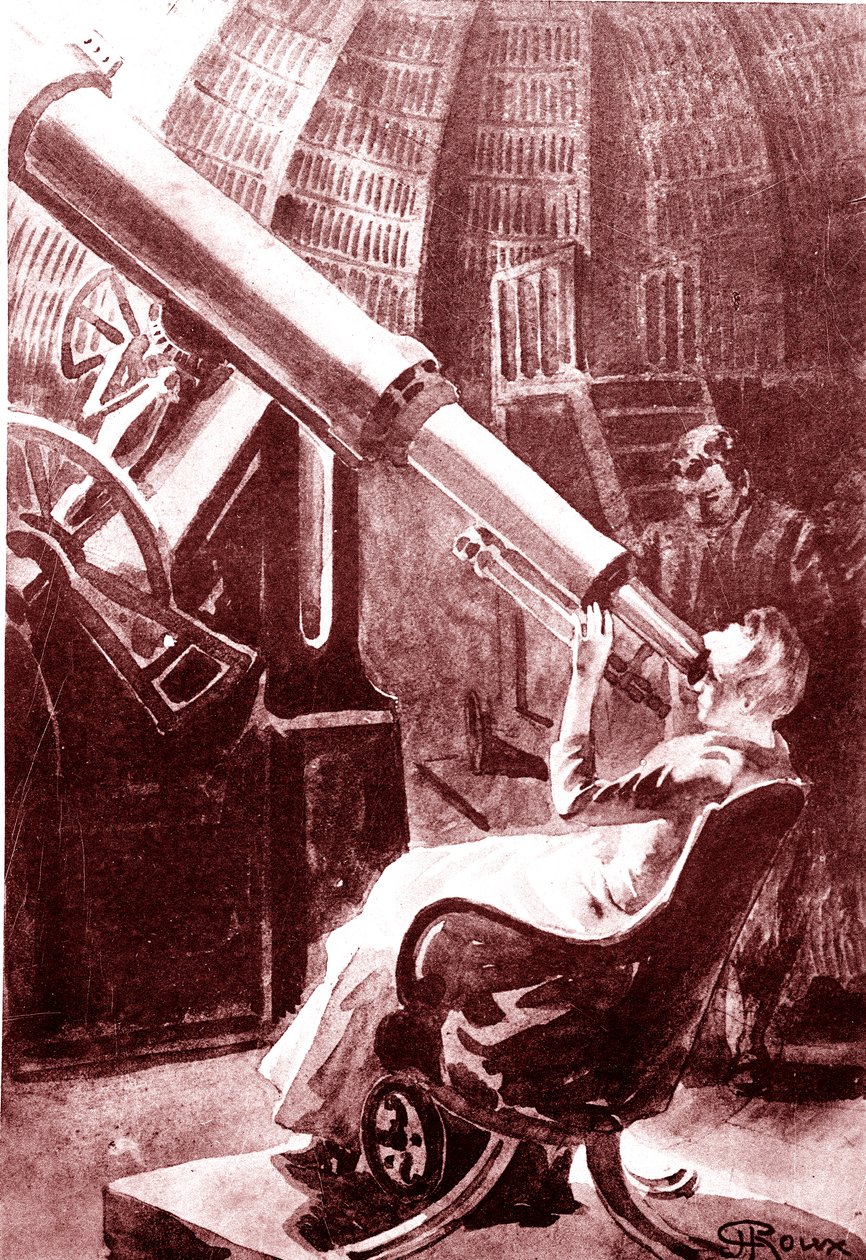Zatmění Slunce Zemí. 1888 (rytina) od George Roux