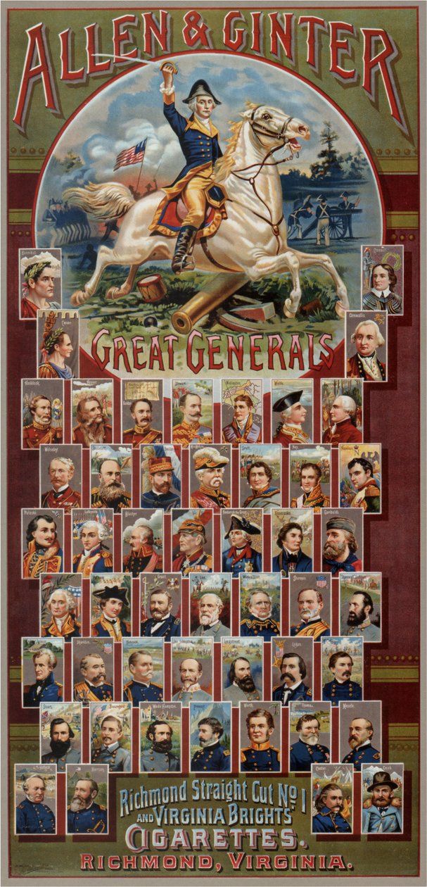 Série Great Generals pro Allen & Ginter Cigarettes Brands, 1885 od George S. Harris