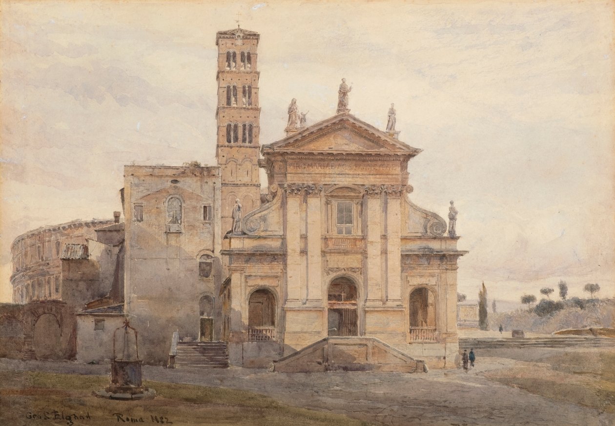 Bazilika sv. Františka Romana, Řím od George Samuel Elgood