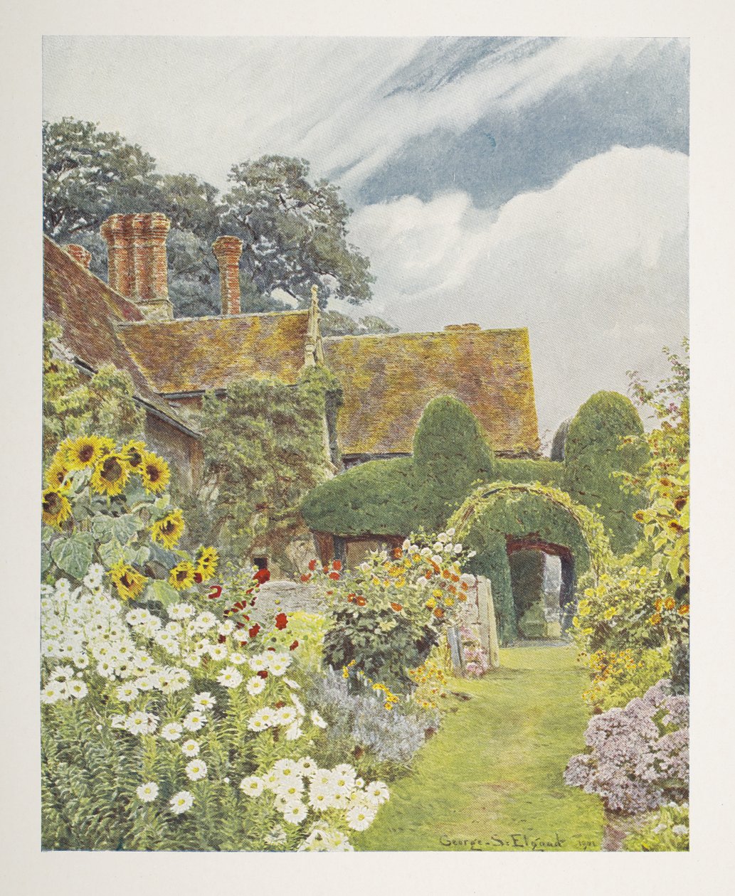 Cleeve Prior, Sunflowers, ilustrace v 