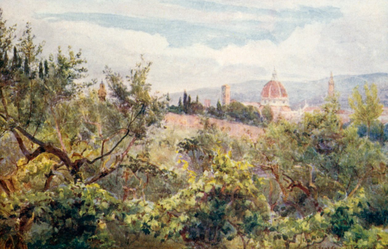 Florencie (barevná litografie) od George Samuel Elgood