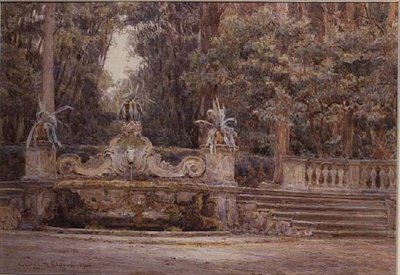 V lese, Villa Corsini, Florencie od George Samuel Elgood