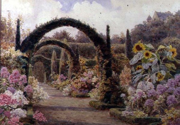 Yew Arches, hrad Murthly, Perthshire od George Samuel Elgood