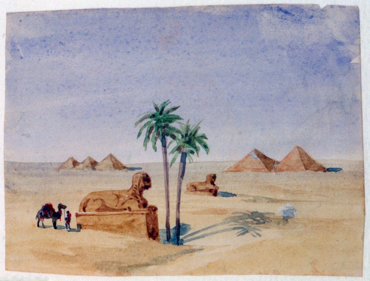 Sfinga a pyramidy, Gíza II, 1820-1876 od George Sand