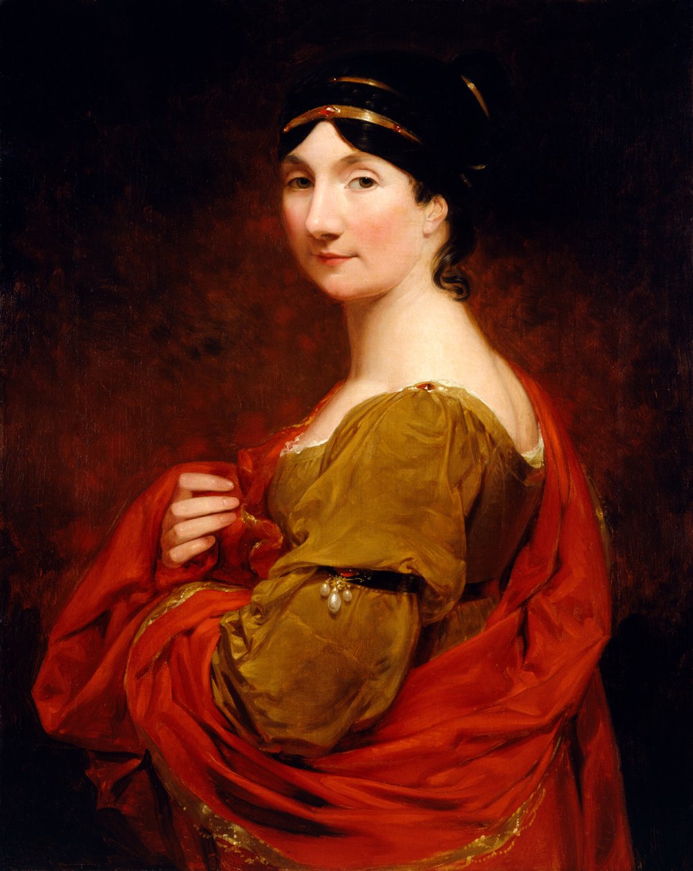 Frederika, hraběnka z Mansfield (olej na plátně) od George Sanders