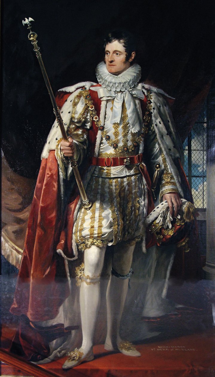 John Henry, 5. vévoda z Rutlandu, 1820 od George Sanders