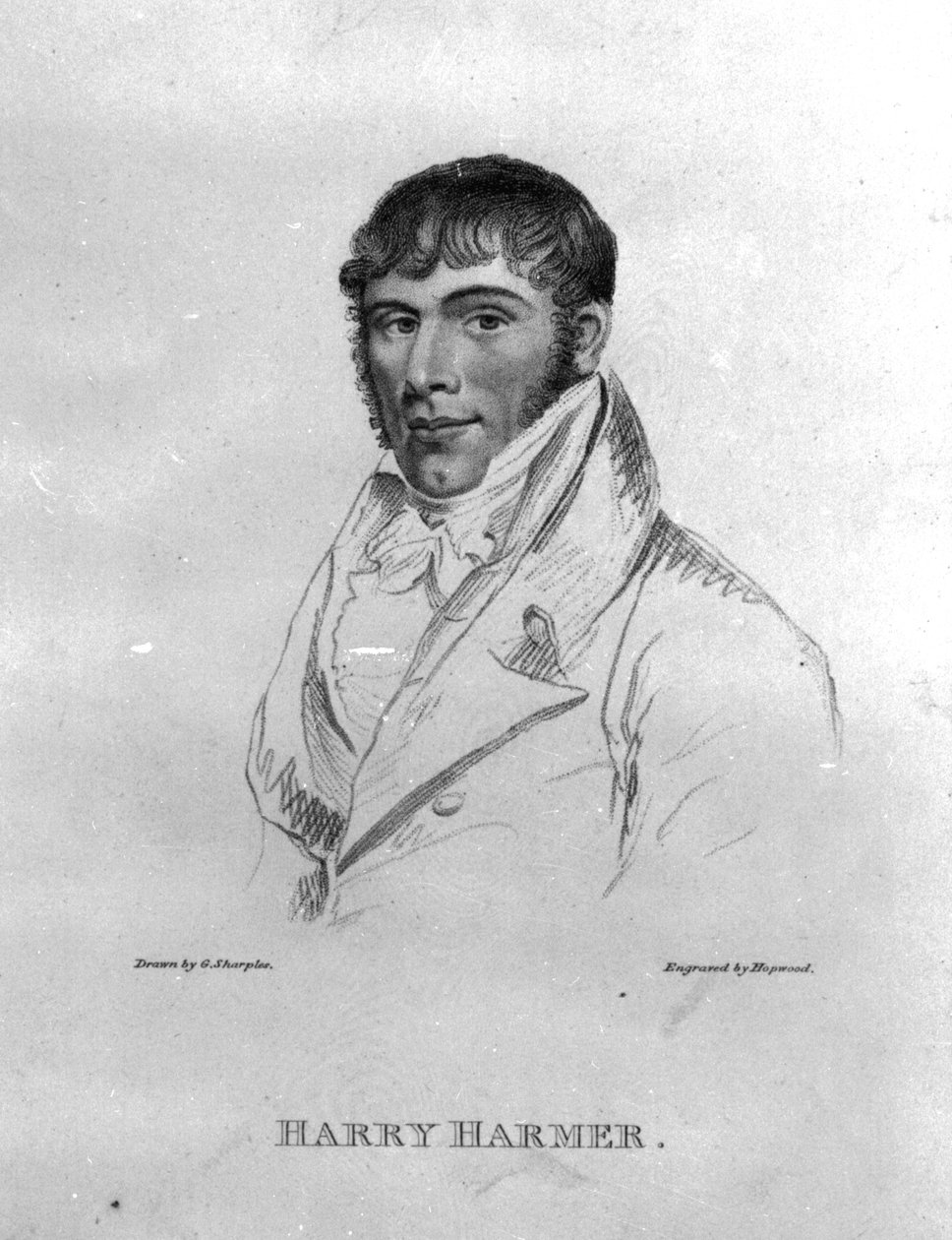 Harry Harmer, vyrytý Hopwoodem od George Sharples