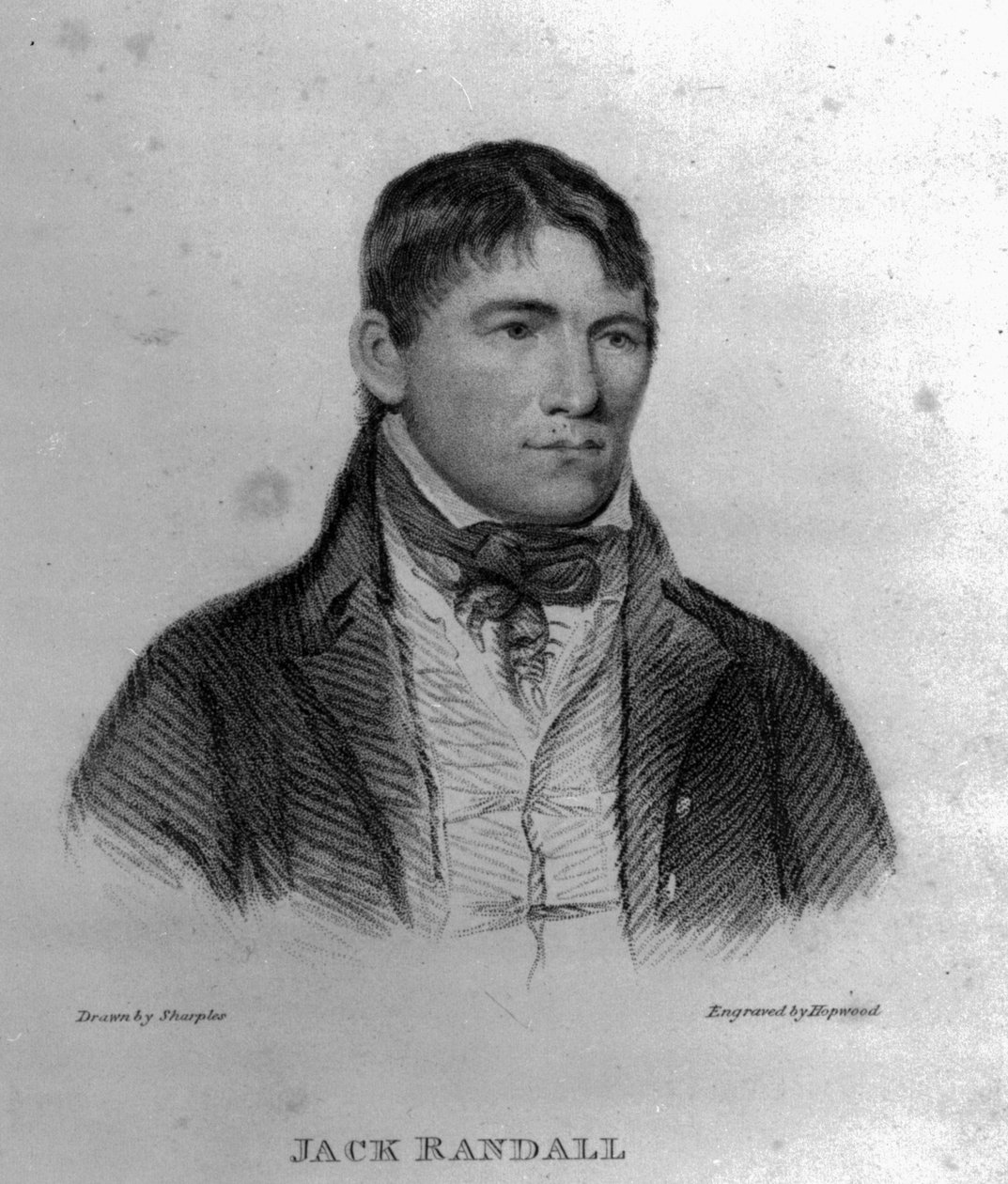 Jack Randall, vyrytý Hopwoodem od George Sharples