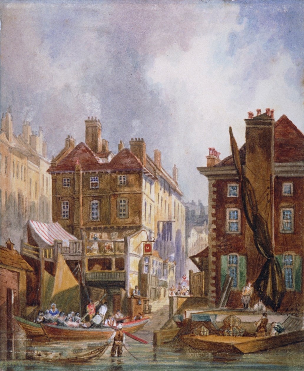 Hungerford Market, Westminster, Londýn, c1810. od George Shepheard