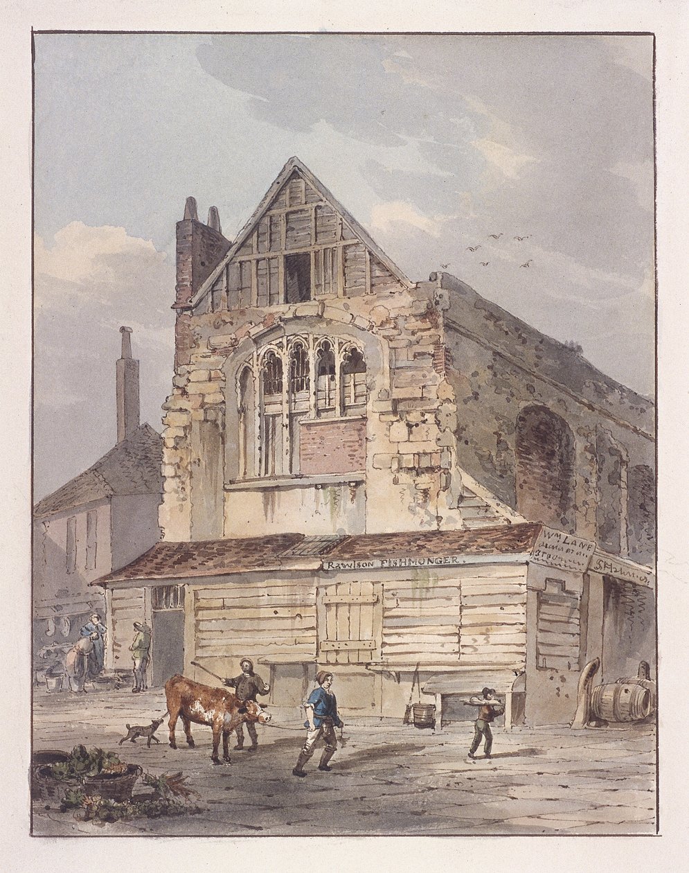 Leadenhall Chapel, Londýn, c1810 od George Shepherd