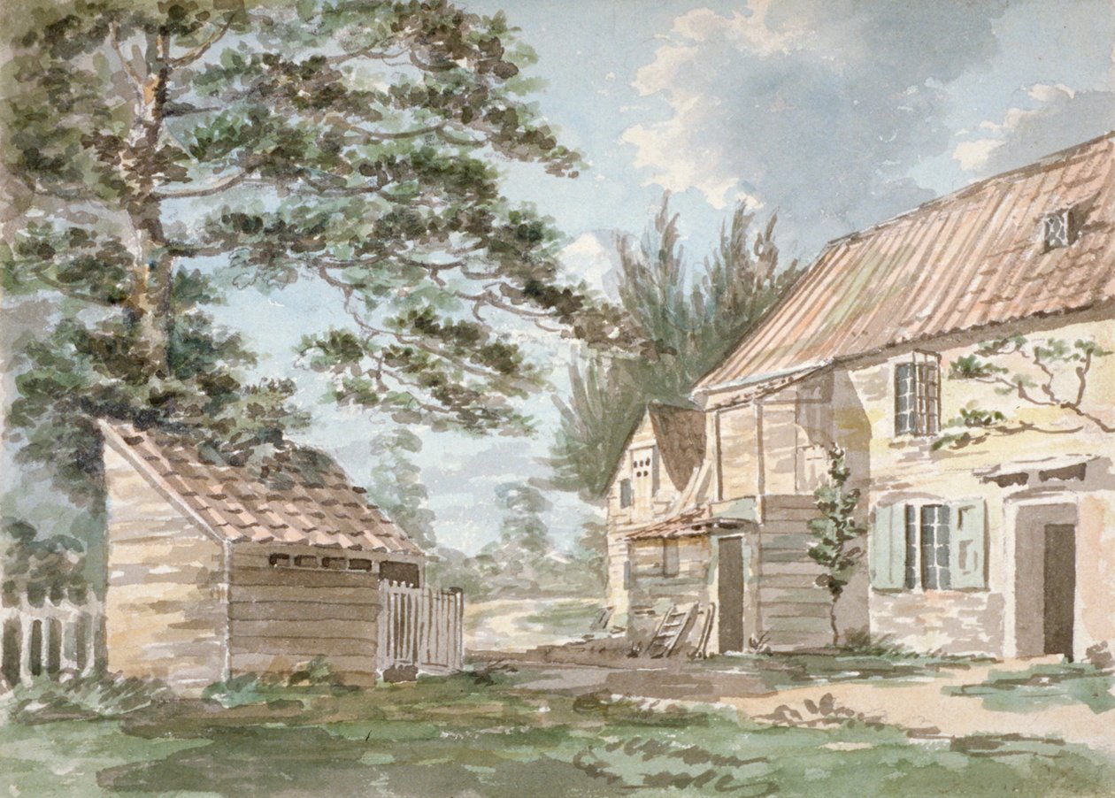 Přestřelený mlýn poblíž Greenford, Middlesex, 1797 od George Shepherd