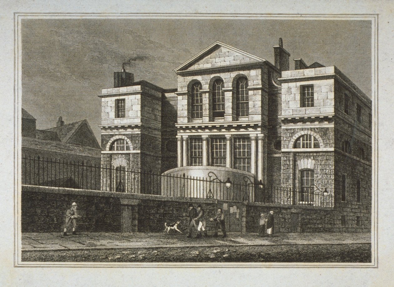 Pohled na Sessions House, Old Bailey, 1812 od George Shepherd
