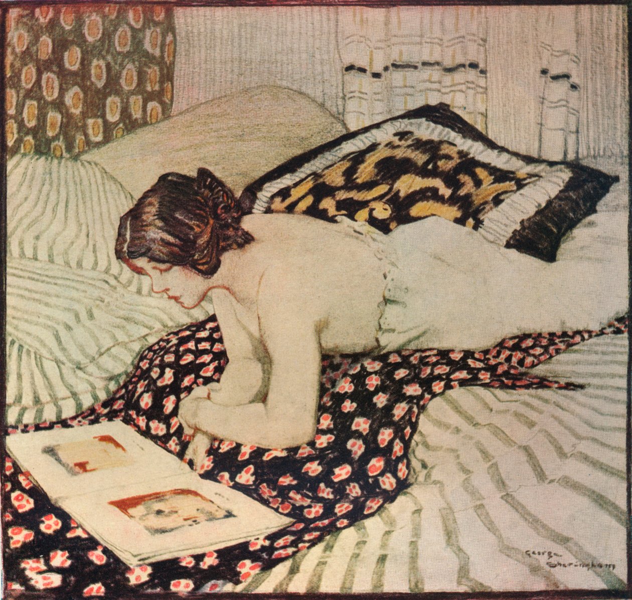 The Flowered Shaw, c1916 od George Sheringham