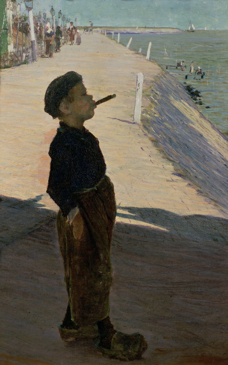 Užívání života, Volendam, Zuider Zee od George Sherwood Hunter