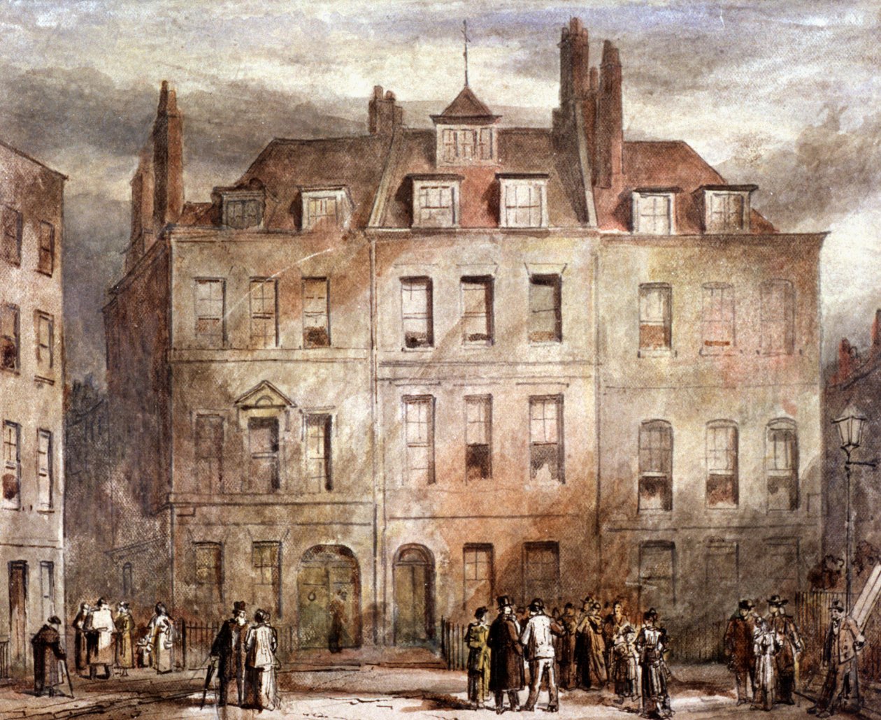 Sheriffs Court, Red Lion Square, Holborn, Londýn, c1828 od George Sidney Shepherd