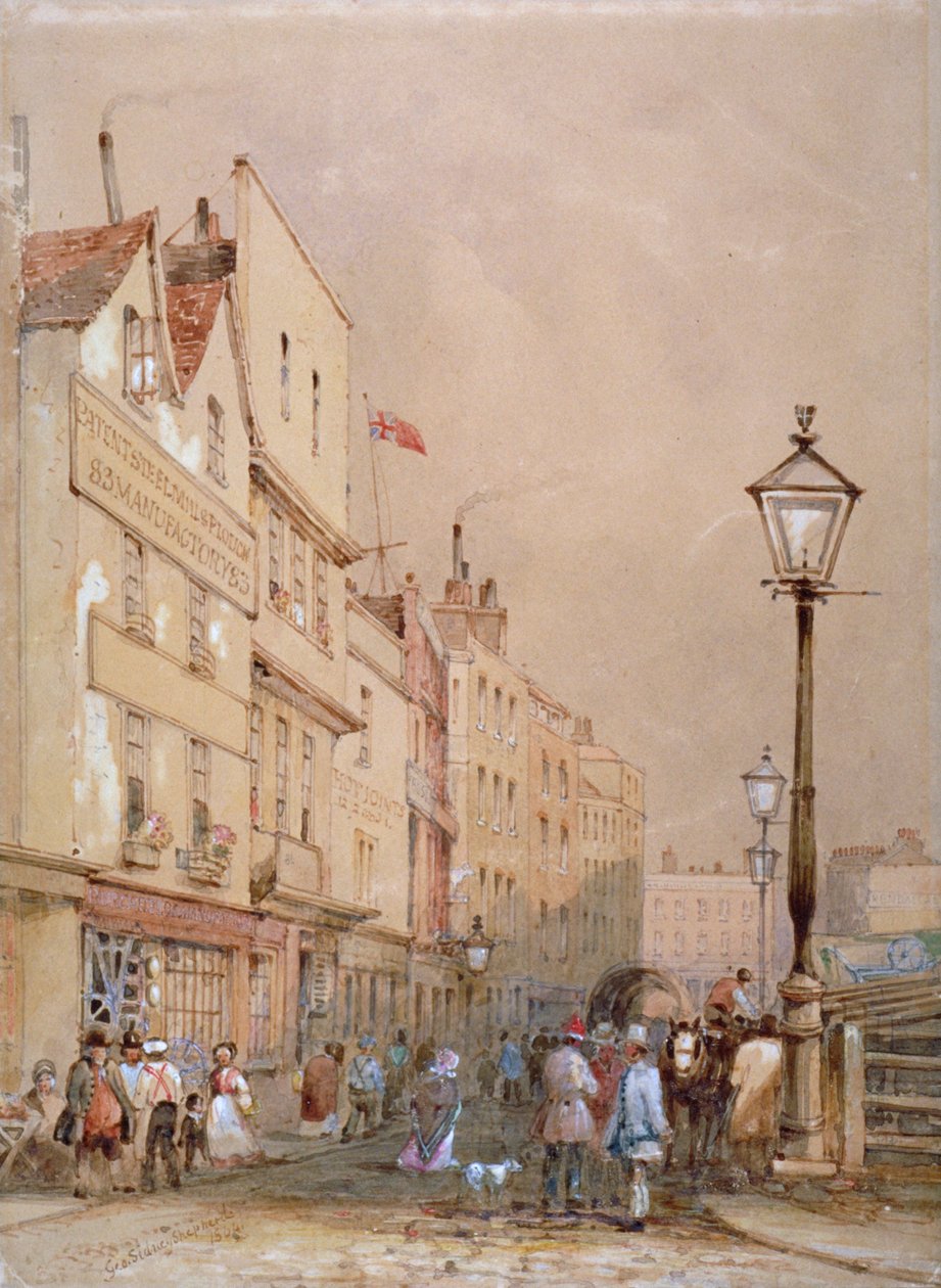Pohled na Smithfield Market, City of London, 1844. od George Sidney Shepherd