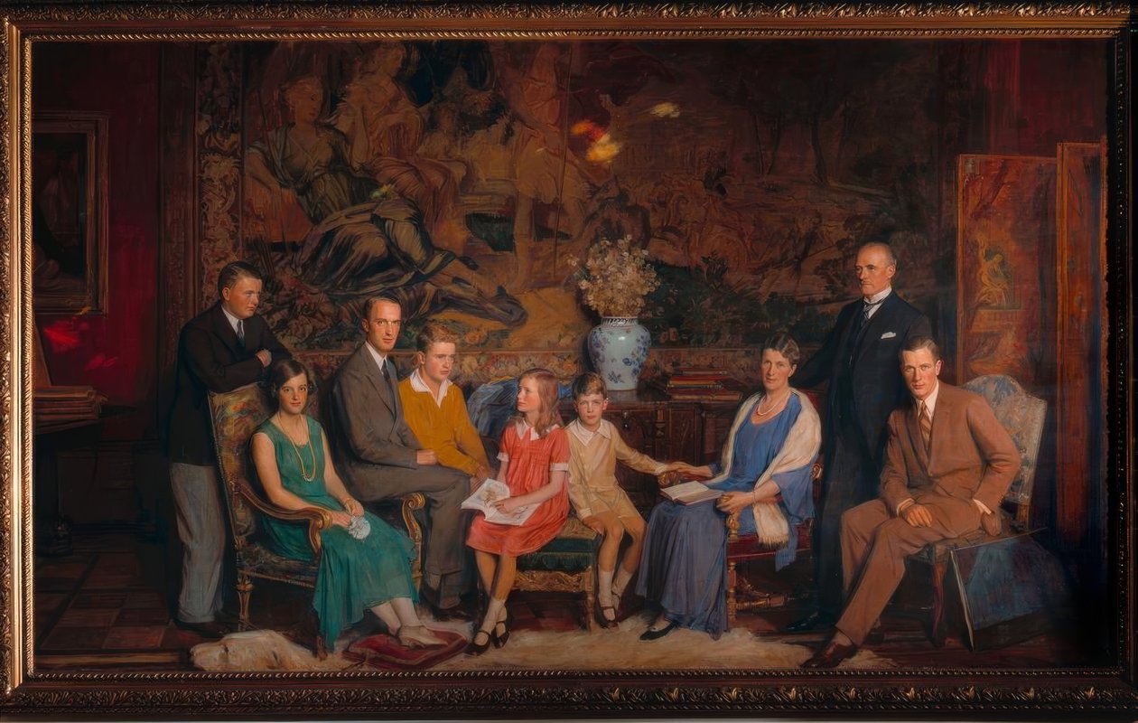 Gustav Krupp v. B. u. H. Rodinný portrét od George Simon Harcourt