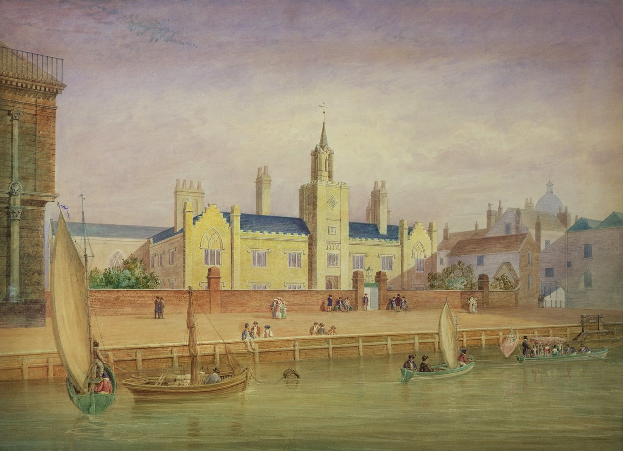 Trinity Almshouses, Greenwich kolem roku 1825 od George Smith