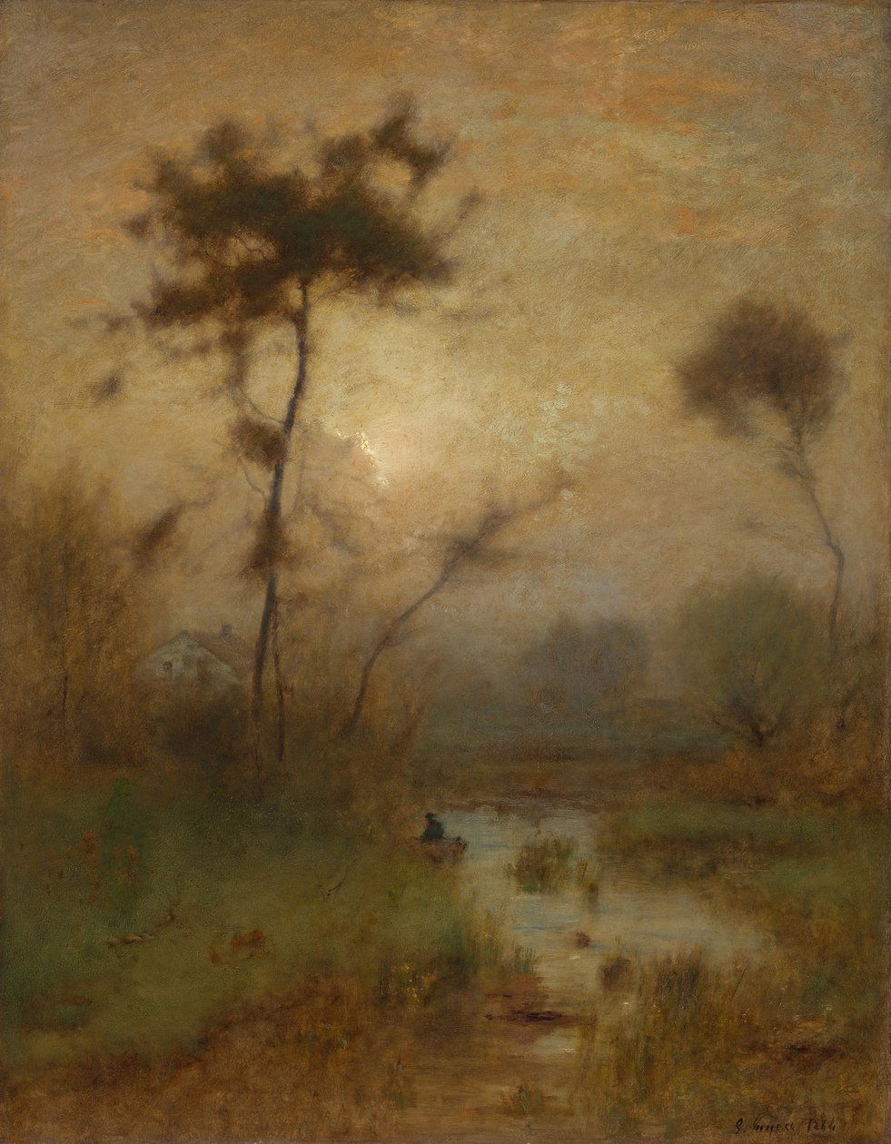 Stříbrné ráno od George Snr. Inness