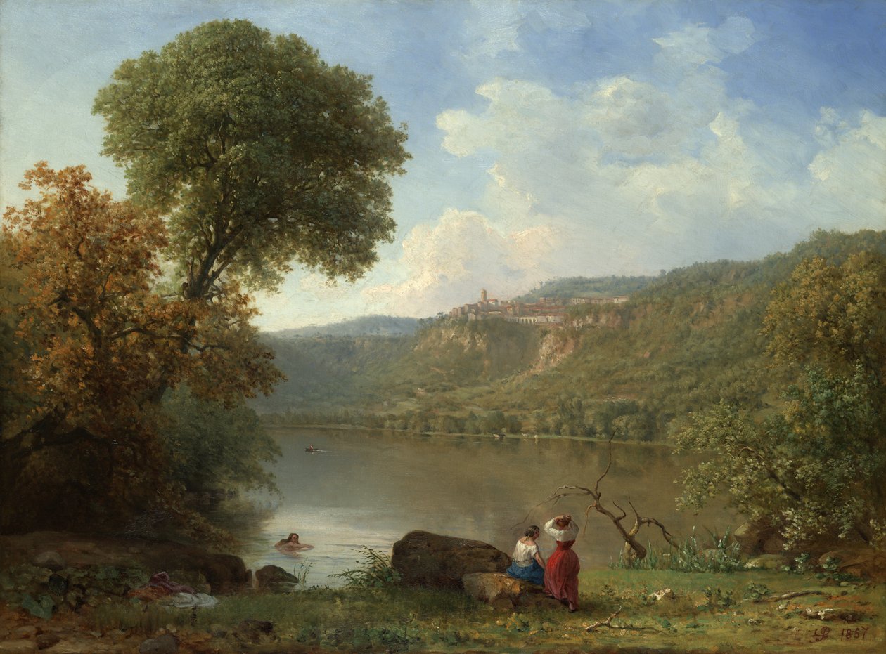 Jezero Nemi, 1857 od George Snr. Inness