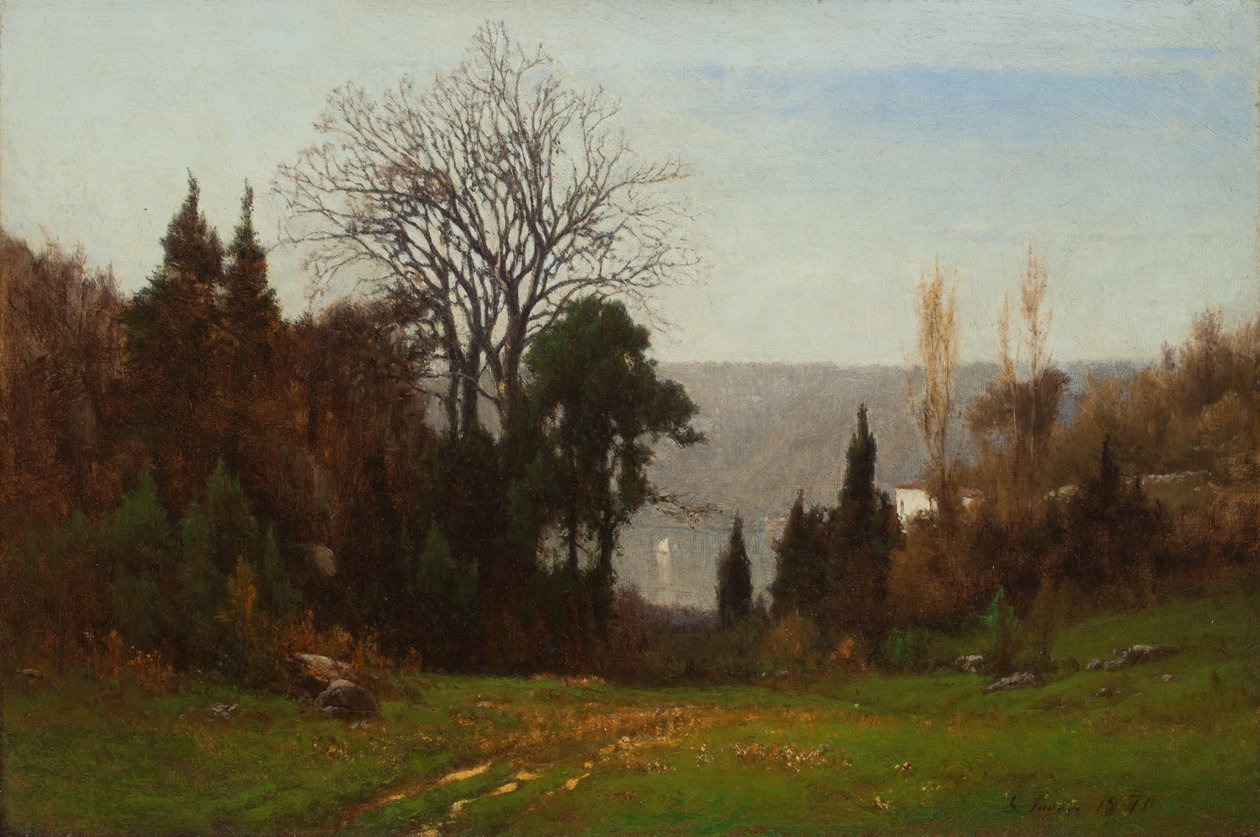 Naproti Palisádám od George Snr. Inness