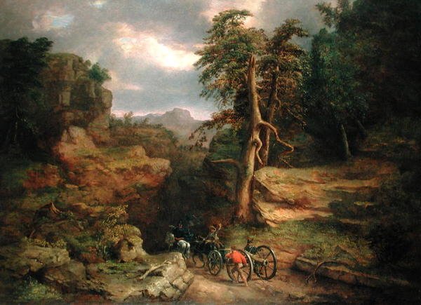 The Gloomy Days of 1776 (olej na plátně) od George Snr. Inness