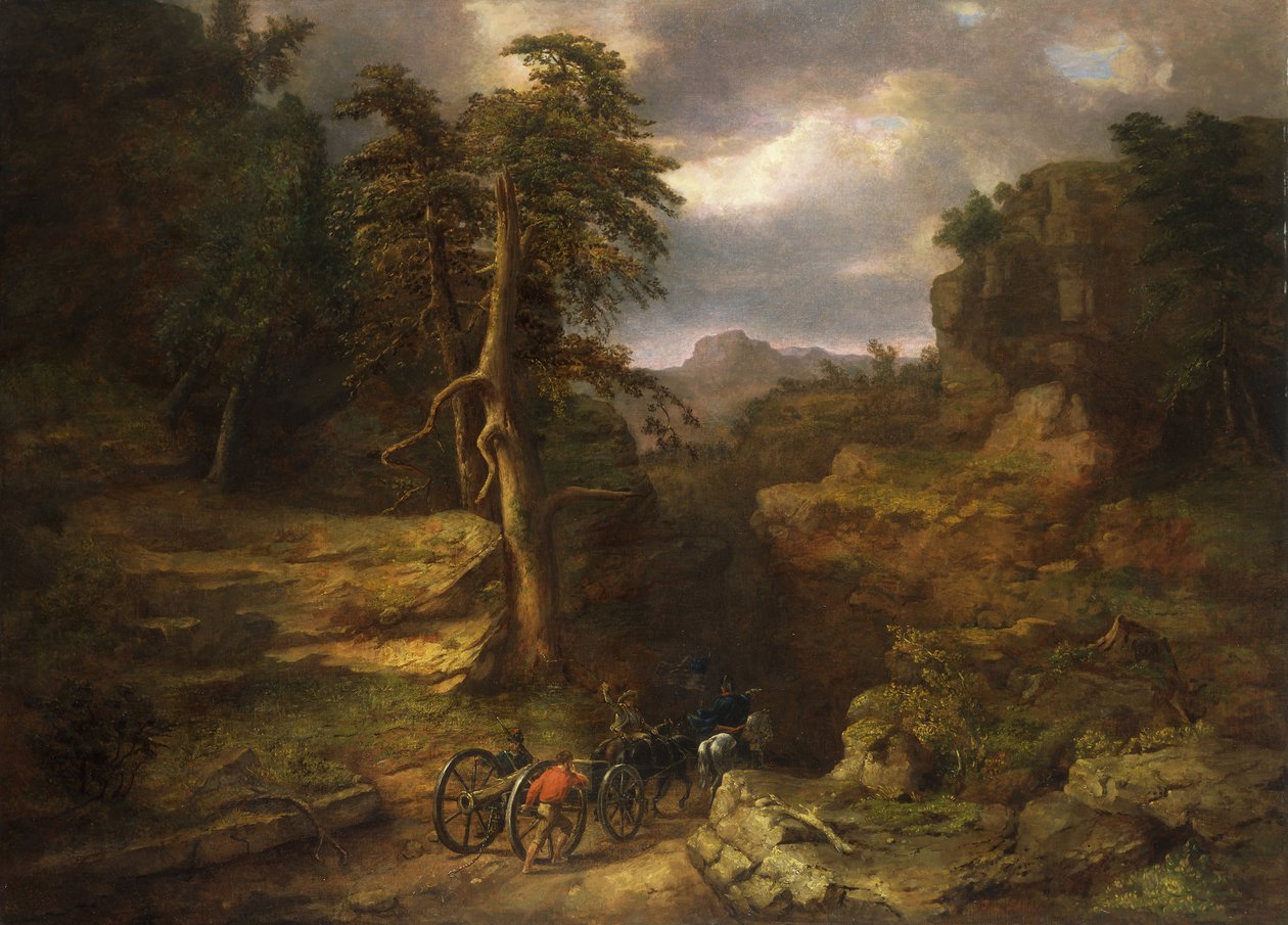 Ponuré dny roku 1776, od George Snr. Inness