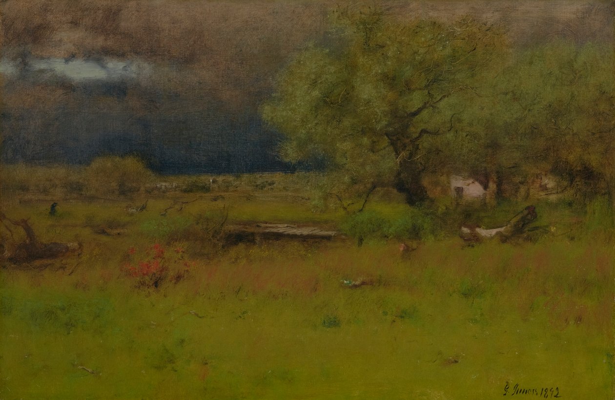 Přecházející bouře 1892 (olej na plátně) od George Snr. Inness