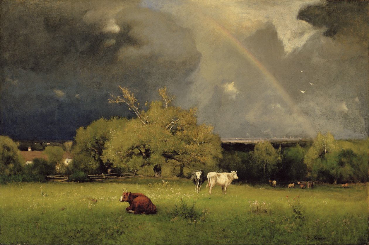The Rainbow, cca 1878-79 (olej na plátně) od George Snr. Inness
