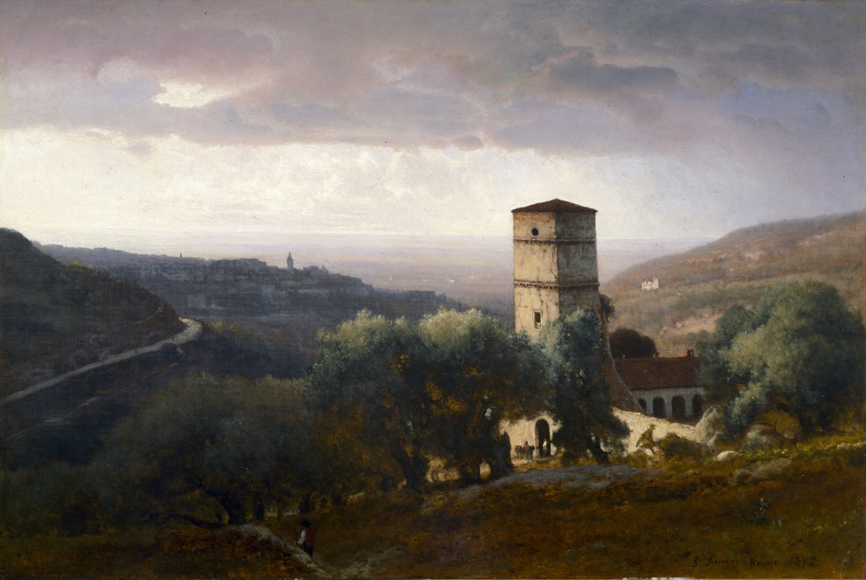 Pohled na Řím z Tivoli od George Snr. Inness