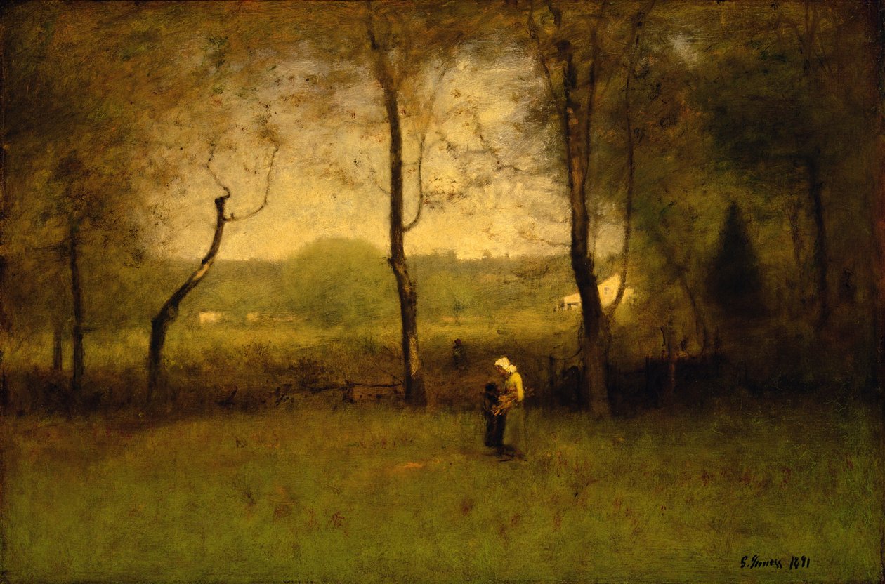 Sběrači dřeva: Podzimní odpoledne, 1891 od George Snr. Inness