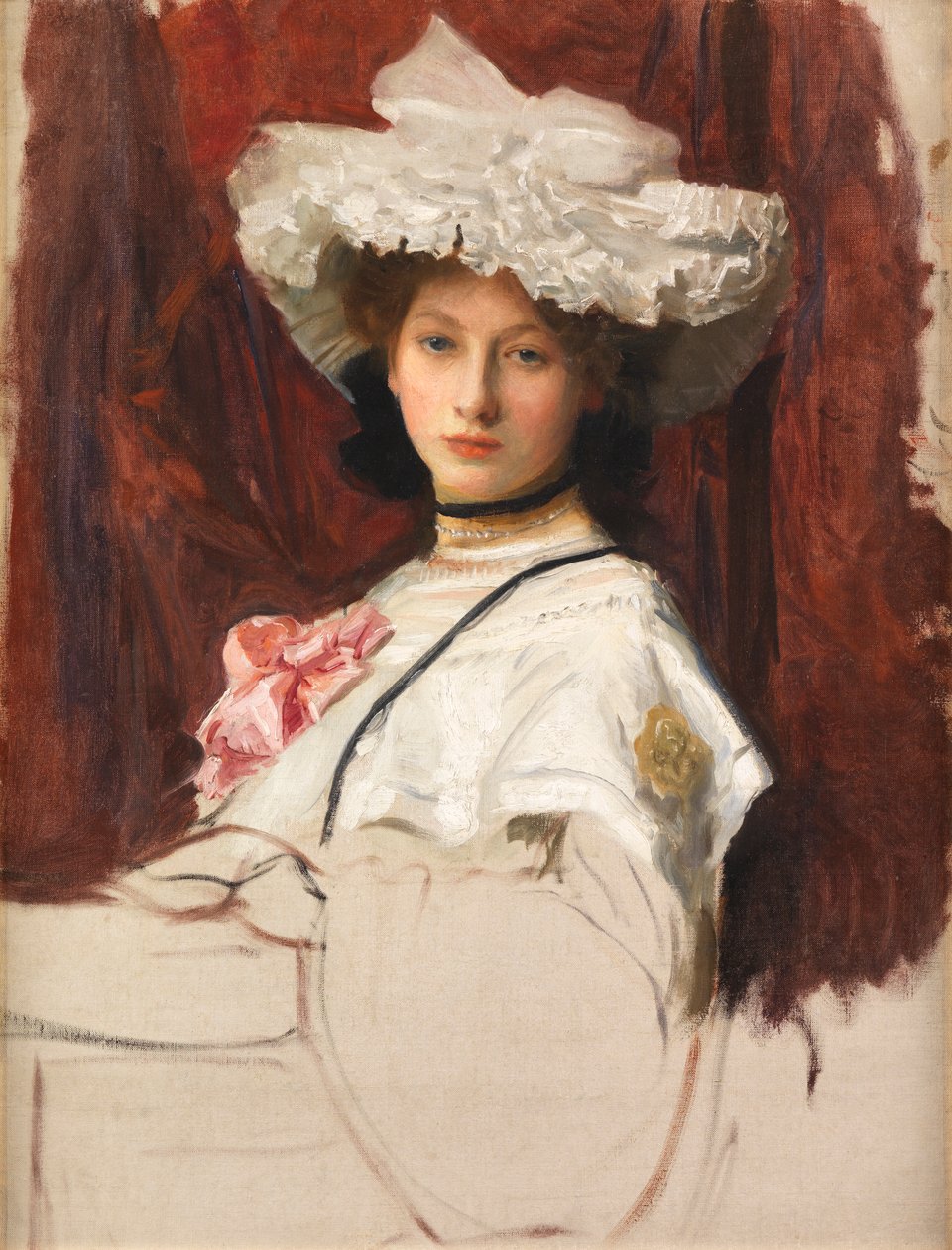 Portrétní skica (olej na plátně) od George Spencer Watson