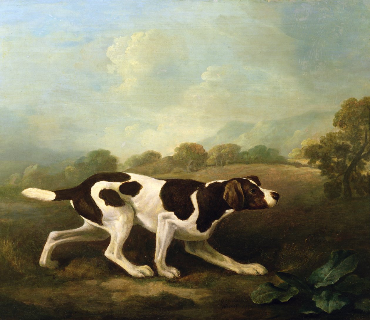 Ukazatel (olej na plátně) (pár viz 266117) od George Stubbs